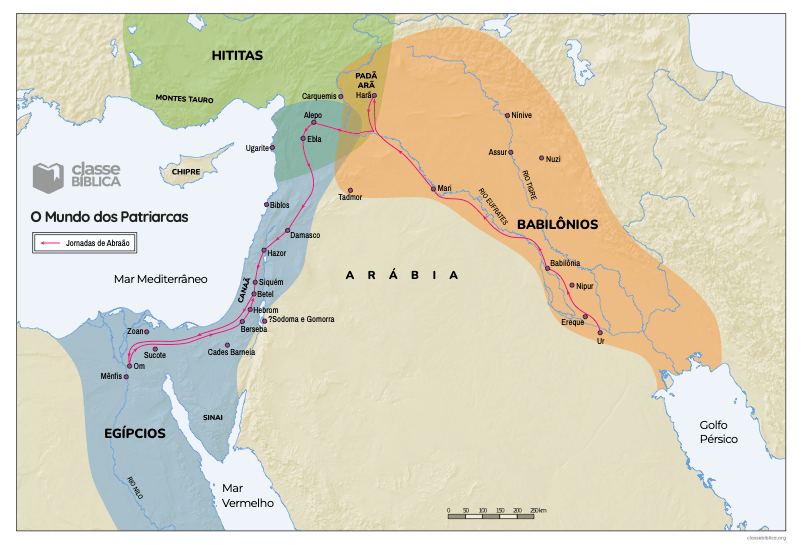 Mapa: 02 O Mundo dos Patriarcas